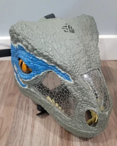 Jurassic World CHOMP ‘N ROAR MASK Velociraptor Blue Fallen Kingdom Dinosaurier - Bild 1 von 4