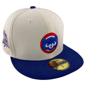 New Era Chicago Cubs MLB 1990 All-Star Game Cream Retro 59Fifty Fitted Hat Cap - Picture 1 of 7