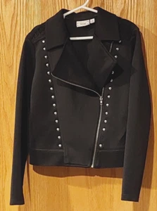 Girls Disney D-Signed Bold Spirit Skull Zipper Studs Jacket sz Small 7/8  -5120 - Picture 1 of 6