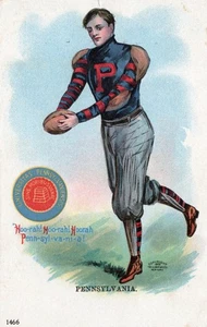 Antique 1905 University Of Pennsylvania Football Postcard - Picture 1 of 2
