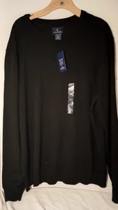 NWT Stafford Mens XXL Black Wool Sweater - Picture 1 of 4