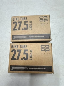 Tubos de bicicleta CO•OP Cycles 27,5 x 2,1-2,35 con válvula Presta de rosca completa (juego de 2) - Imagen 1 de 4