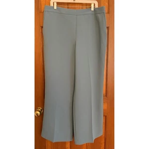 Ann Taylor Anzughose Damen 16P Petite Blue Seitenreißverschluss Business Freizeithose - Bild 1 von 11