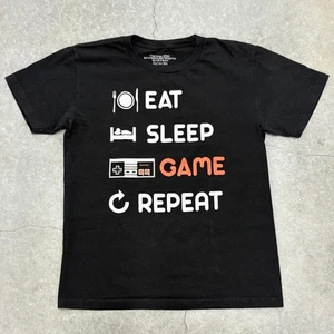 Nintendo Eat Sleep Game Repeat Kids T Shirt - Picture 1 of 3