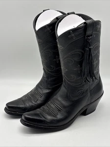 Ariat Stiefel Damen Deertan Leder Quaste schwarz 13670. Größe 8,5B - Bild 1 von 18