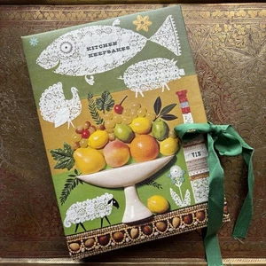 Libro de archivos de acordeón colección recetas recuerdos cocina sello vintage años 70 - Imagen 1 de 10