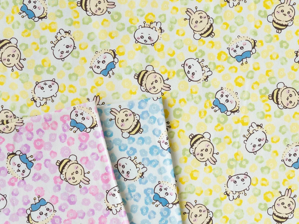 Tela Oxford Chiikawa 110cm×50cm Diseño "Pequeño Floral" de Japón Foto 1 de 4