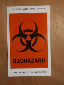 Echtes Biogefahren-Warnschild oder als Streich oder an der Tür Ihres Kinderzimmers verwenden - Bild 1 von 3