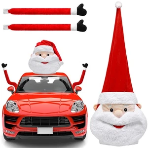 35.43'' Santa Claus Plush Hat with Arm Outdoor Car Decor for Automobiles Chri... - Picture 1 of 7