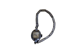 Vintage Timex Women's Watch Silver Tone Stretch Band Mechanical Wind Up 60s 70s - Picture 1 of 5