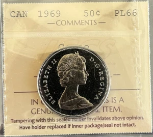 Canadá - 50 centavos - 1969 - camafeo - certificado ICCS - PL-66 - Imagen 1 de 3