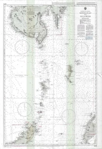 Papel de pared de mapa náutico marino Admiralty 2575 Mindanao a Sula Wesi - Imagen 1 de 8