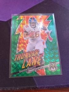 2023 Panini Mosaic - Thunder Lane Saquon Barkley #TL-SB Green Mosaic Prizm - Bild 1 von 1