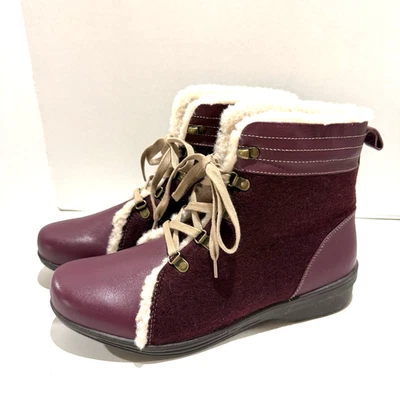 Bota de río Spenco Deschutes botín al tobillo forrado de piel para mujer talla 10B senderismo Foto 1 de 4