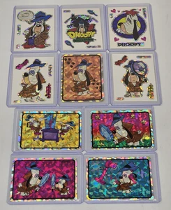 Vintage Droopy Master Detective Vending Sticker Set 1994 10 Card Hologram - Picture 1 of 15