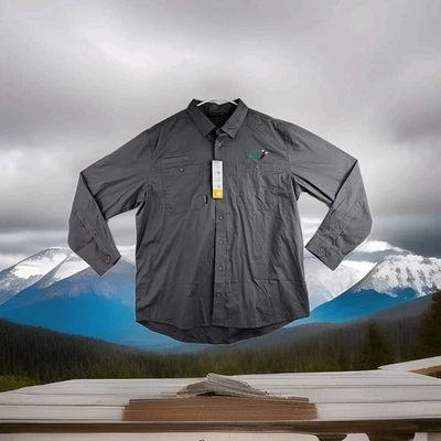 Dri-Duck Pheasant H Ranch South Dakota Logo Mens 2XL Gray Hunting Shirt - Image 1 of 4