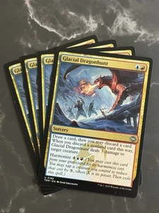 4x Glacial Dragonhunt #0188 U [Tarkir: Dragonstorm] NF LP/NM - Picture 1 of 1