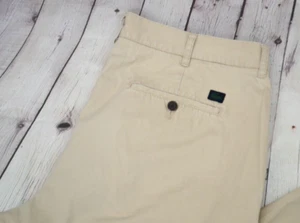 LACOSTE Men's Flat Front Cotton Chino / Khaki Pants SIZE 38 Beige - Picture 1 of 6