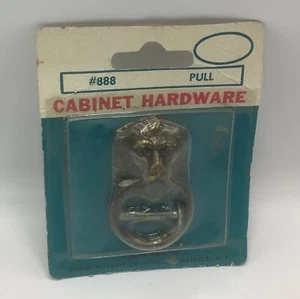 Löwenkopf Ziehgriff Fallring - 888 Schrank Schublade - NOS New Old Stock VINTAGE - Bild 1 von 3