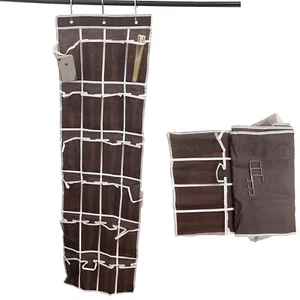 Scarpiera Organizer da Appendere Sopra Porta Collezione Stoccaggio 24 Tasche 3 Ganci - Foto 1 di 12