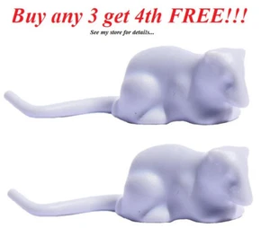 ☀️NEW LEGO Minifigure Mini Figure Minifig Animal Pet Light Gray Rats x2 - Picture 1 of 2