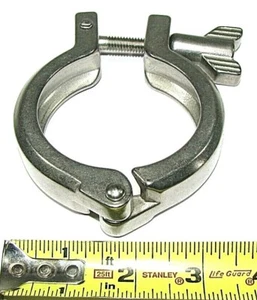 Sanitär Schlauchverschraubung Schelle SS-304 für 2-1/2" SS Schläuche - Bild 1 von 4