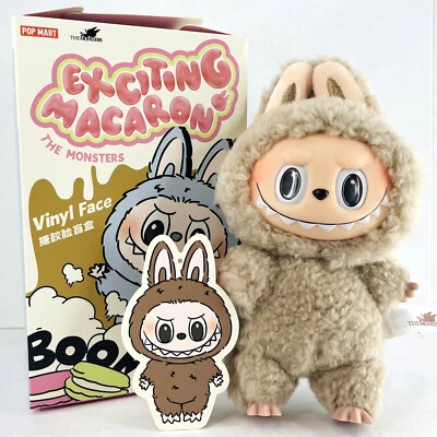 POP MART Labubu The Monsters Exciting Macaron Series Plush Dolls - Toffee - Image 1 of 4