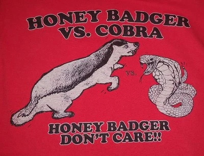 Delta Pro Weight Mens Shirt Size M Medium Honey Badger vs Cobra Honey Badger - Image 1 of 4