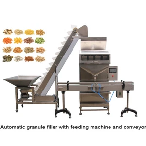 Automatische 4 Köpfe Abfüllanlage Granulat Füllmaschine Eimer Hebeförderer - Bild 1 von 8