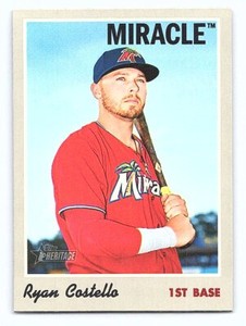 2019 Topps Heritage Minor League Ryan Costello #128   Fort Myers Miracle