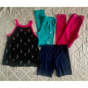 New SO Girls Outfit Tank Top Shorts Leggings Bundle Cactus Print Size L (10/12) - Picture 1 of 9