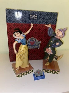 Rare ~ Jim Shore Disney DANCING PARTNERS SNOW WHITE DOPEY SNEEZY 4031494 - Picture 1 of 21