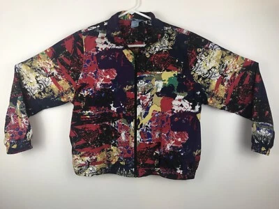 Napa Valley Sport Women’s Size PS Abstract Geometric Full Zip Jacket Lined - Image 1 of 4