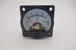 1pc AC 0-20V ROUND Analog Voltmeter Panel Voltage Meter SO45 directly Connect - Picture 1 of 4