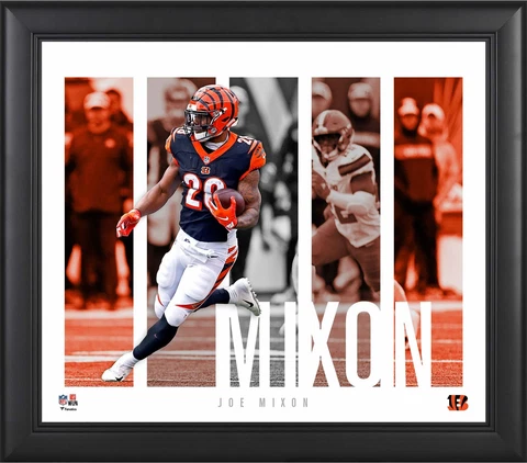 Joe Mixon Cincinnati Bengals Framed 15x17 Player Panel Collage Cover