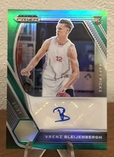 2021-22 Panini Prizm Draft Picks Green Vrenz Bleijenbergh #DP-WBL Auto
