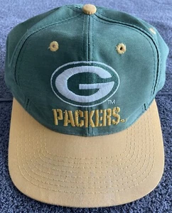 Vintage Green Bay Packers NFL Team Mütze LOGO 7 Snapback verstellbar grün/gold - Bild 1 von 9