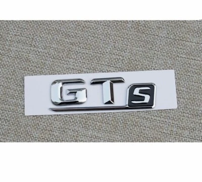 Chrome Letters GTs Trunk Lids Badge Emblem Emblems for Benz GT S - Image 1 of 2