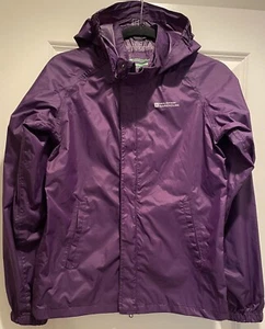 MTN WAREHOUSE Kids Boy Girl Size 13 Hooded Waterproof Jacket Purple Rain Huskies - Picture 1 of 6