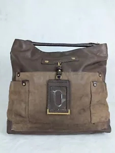 MARC BY MARC JACOBS Large Tote Bag Leather Brown Woman Bag Made in Indonesia. - Picture 1 of 17