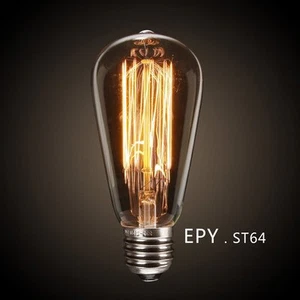 E27 ES 40W Vintage Antique Edison Style Incandescent Clear Glass Light Lamp Bulb - Picture 1 of 12