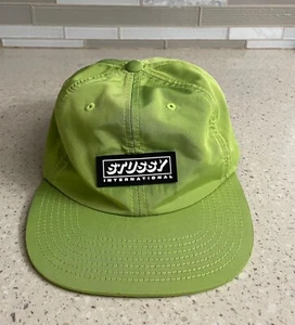 Stussy Mütze neongrün Cap verstellbarer Strapback RAR Yupoong Probe - Bild 1 von 5