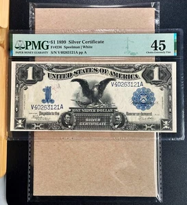 Fr. 236 1899 $1 Silver Certifciate "BLACK EAGLE" PMG 45 - XF - Picture 1 of 2