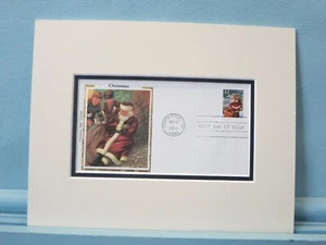 Santa Claus and his Bag of Toys & the First Day Cover of the Santa Claus stamp - Picture 1 of 1