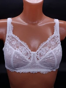 Debenhams White Diana Lily Cotton Side non wire unpadded Full Cup Bra 34B new - Picture 1 of 6