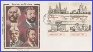 USA5 #1838-41 U/A COLORANO SILK FDC BL4 American Architecture - Picture 1 of 1
