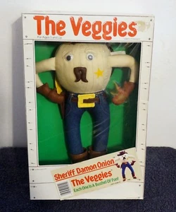 Vintage Veggie Sheriff Damon Onion Doll Toy 1985 - Picture 1 of 2