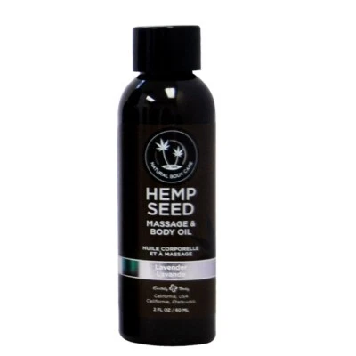 Earthly Body Hemp Seed Scented Massage and Body Oil 2oz - Lavender - Image 1 of 2