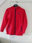 Red Hilfiger rain jacket with hood. Fully lined. Size M (8-10)  VGC