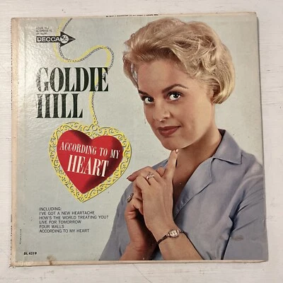 Goldie Hill – According To My Heart - 1962 - Decca DL 74219 LP VG/VG+ - Image 1 of 4